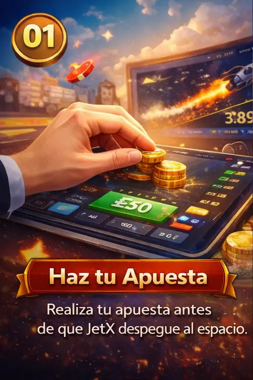 Step 1 JetX game bet - Choose your Jet X wager