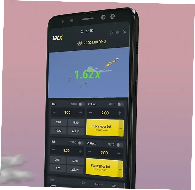 JetX mobile app iOS screenshot